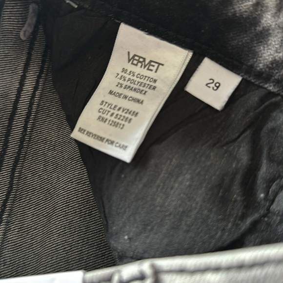 NWT Vervet Haylie High Rise Tie Dyed Crop Skinny Raw-Edge Jeans Black/Grey Sz 29 - Picture 9 of 9
